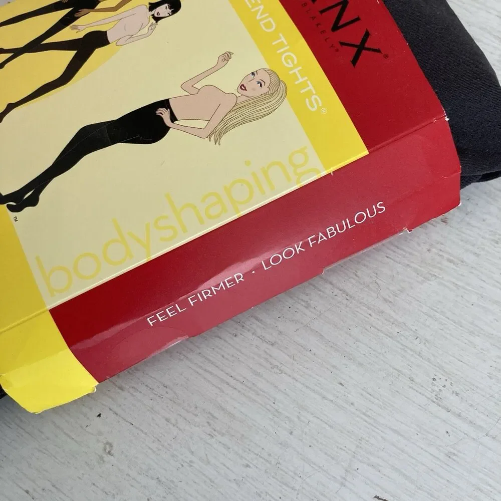 Spanx Tight-End Tights Reversible Bodyshaping Tights - Size B - Black / Charcoal